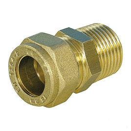 Соединитель прямой с наружной резьбой COMISA Ф15-1/2"